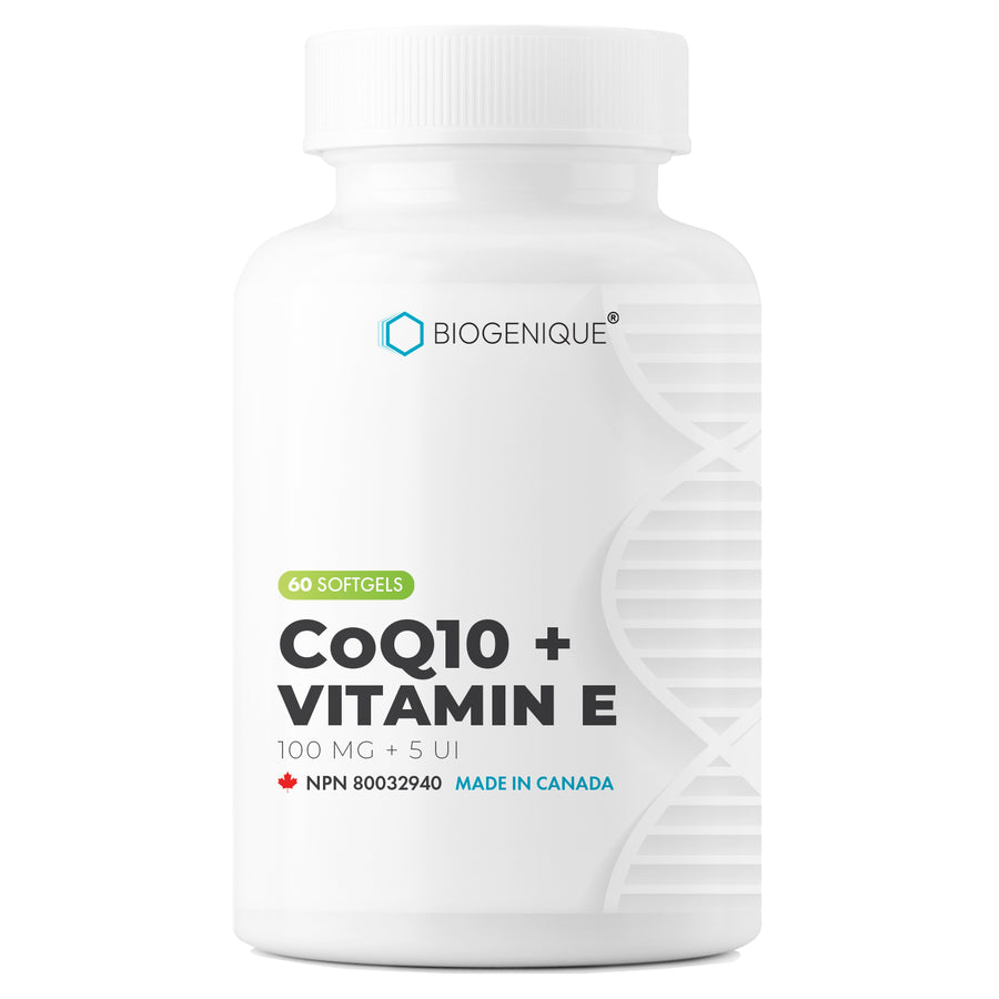 CoQ10 + Vitamin E – Biogenique Inc