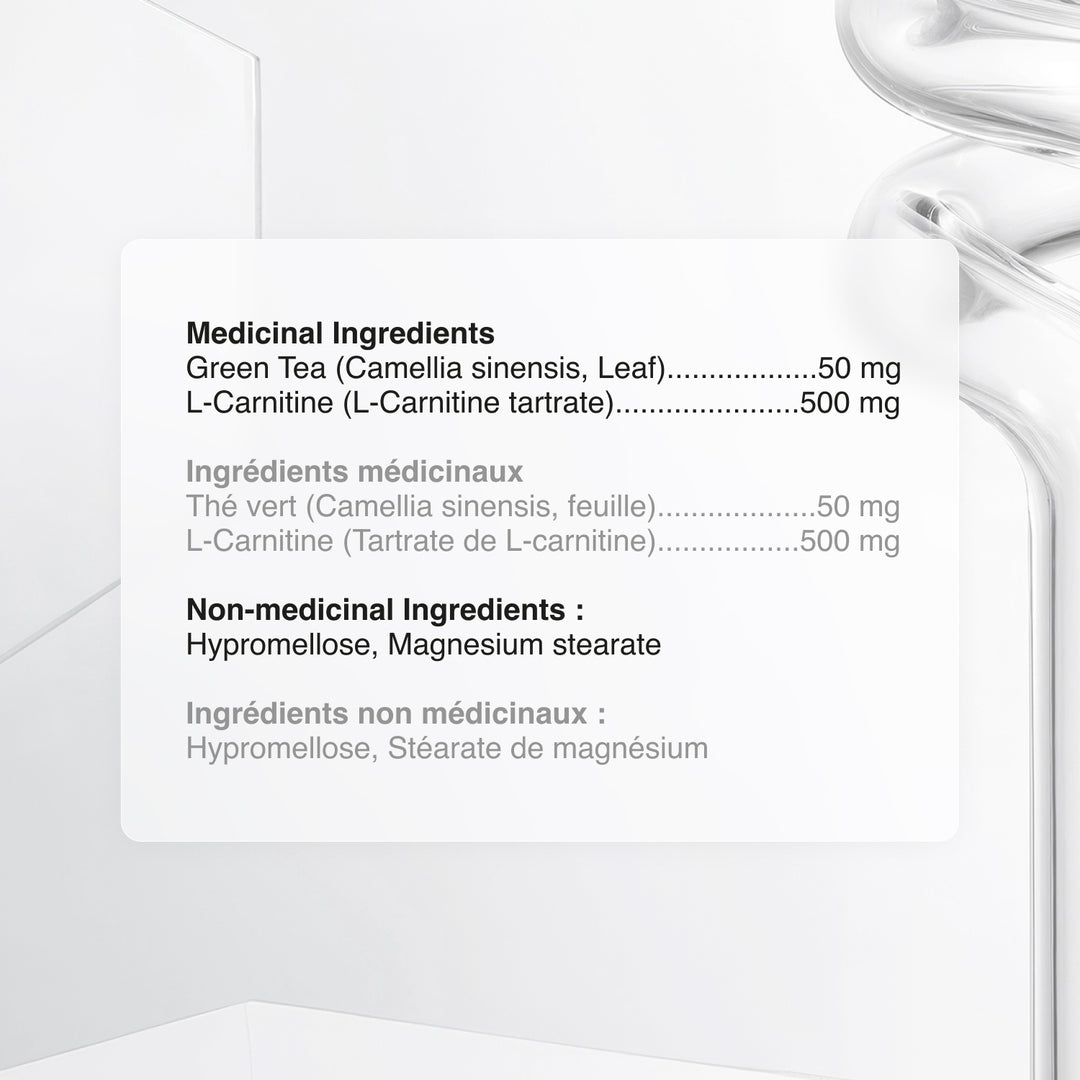 L-Carnitine + Green tea Biogenique Inc L-Carnitine + Green tea Biogenique Inc